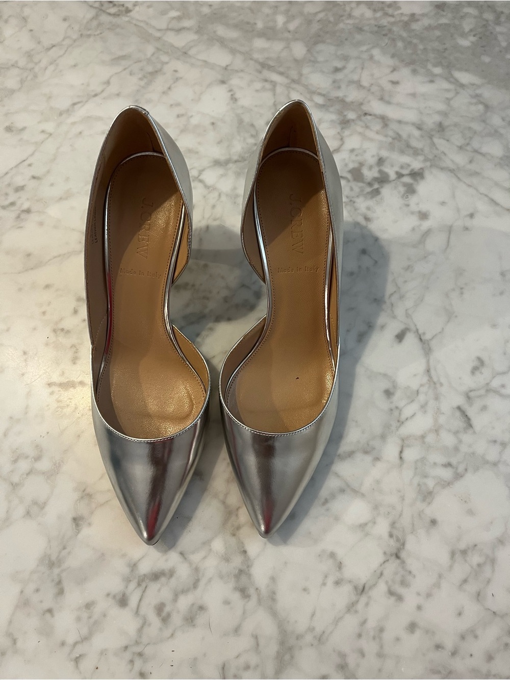 J crew Silver It Girl Office Pumps size 8 Offers Welcome